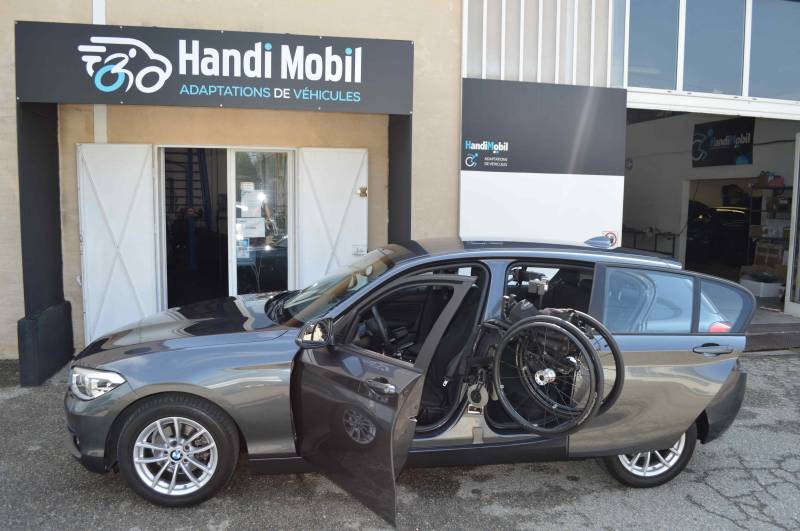 HANDI MOBIL BMW SERIE 1 ADAPTEE POUR PERSONNE TETRAPLEGIQUE
